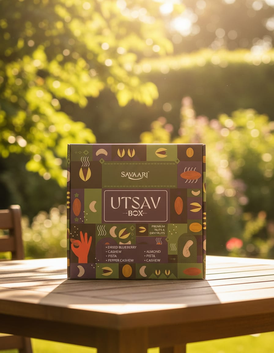 UTSAV Celebration Box - Premium Assorted Nuts & Dry Fruits 950G