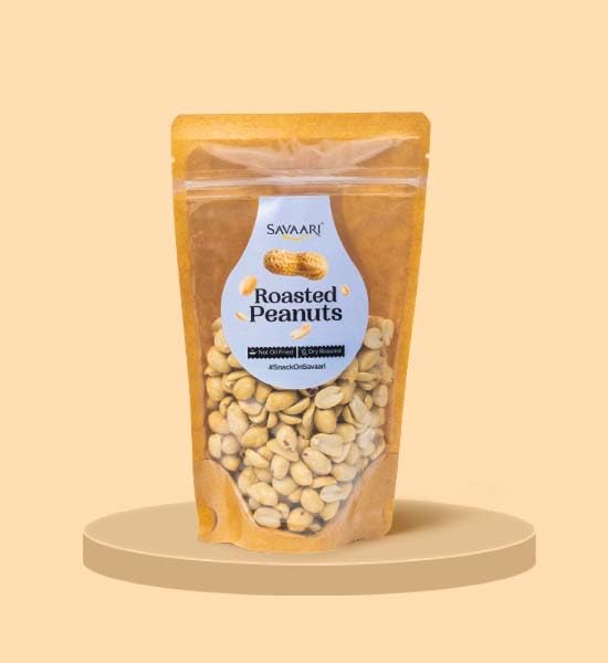 SAVAARI Peanuts Roasted 150g & BBQ 150g Combo | Dry Roasted, Oil-Free Snacks | High Protein, No Trans Fat | Smoky & Bold Flavors | Healthy Plant-Based Protein | Vegan, Gluten-Free Snacks