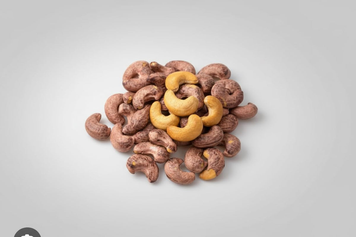 SAVAARI Borma Cashews 500g | Unpeeled, Dry Roasted & Salted Cashew Nuts | Oil-Free, Protein Rich Snack | Whole, Natural Cashews | Crunchy & Sweet | Ready-to-Eat