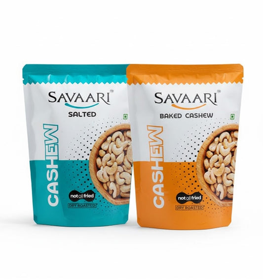 Baked 50G & Salted 50G Cashews Combo