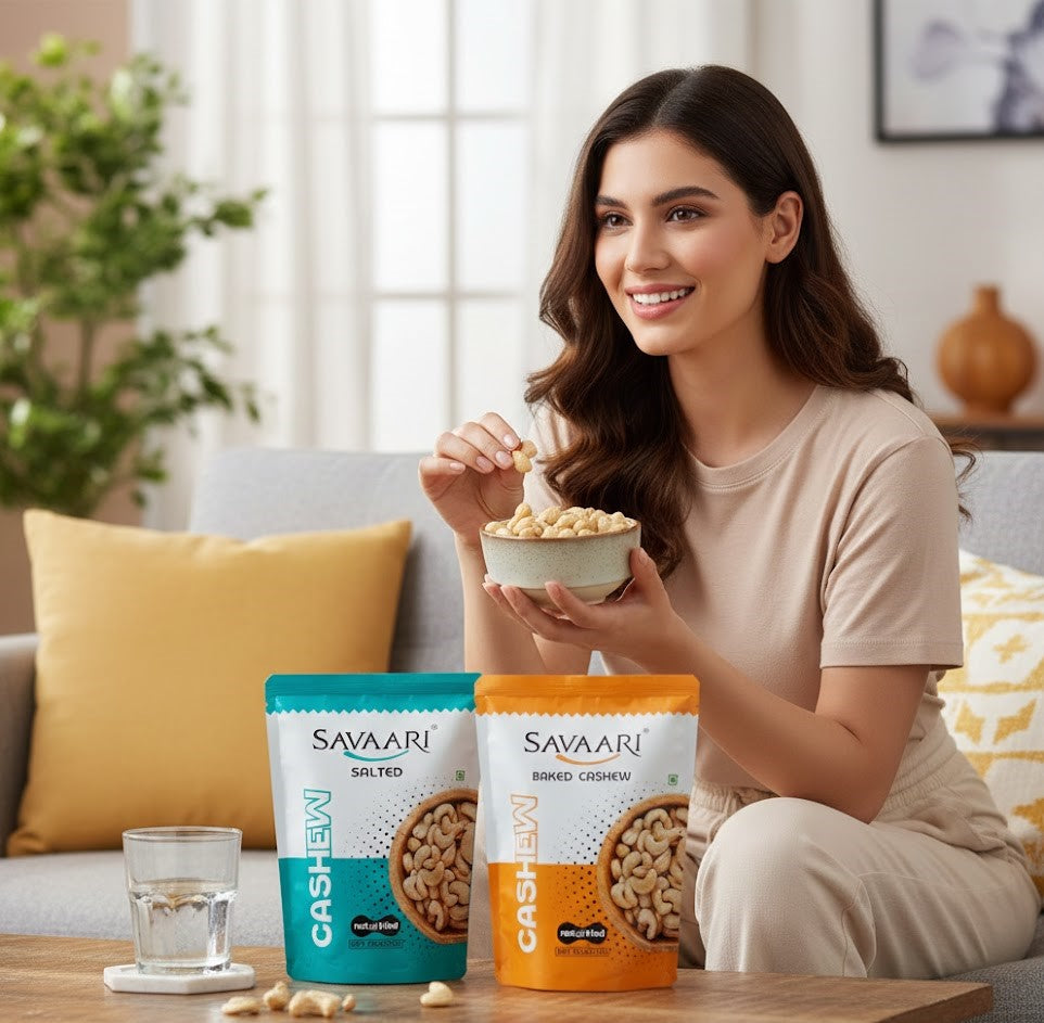Baked 50G & Salted 50G Cashews Combo