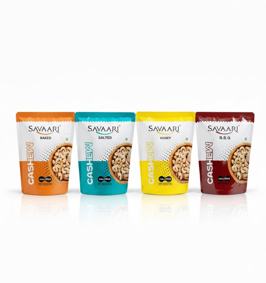 Premium Flavoured Cashew Combo Pack (4 x 50g)