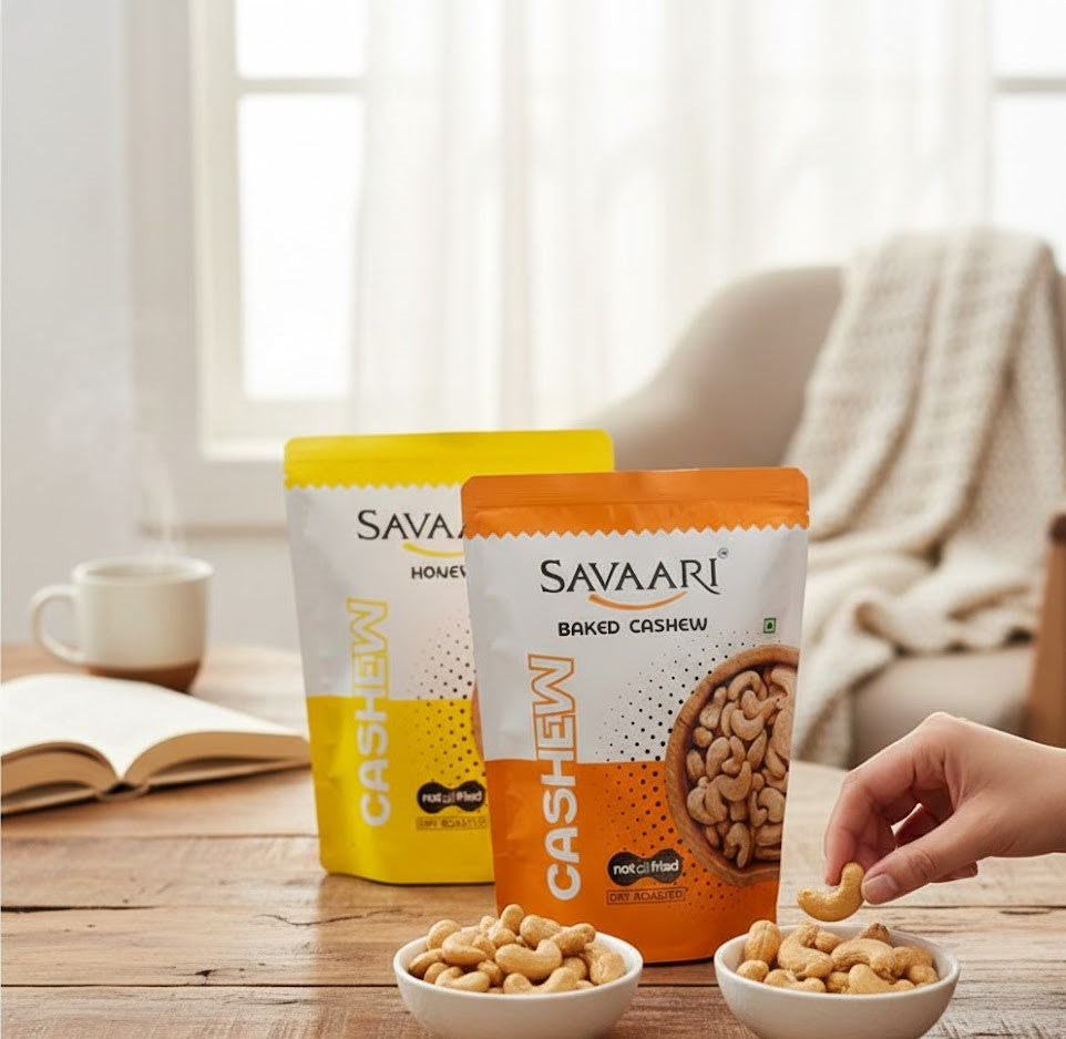 Baked 50G & Honey 50G Cashews Combo