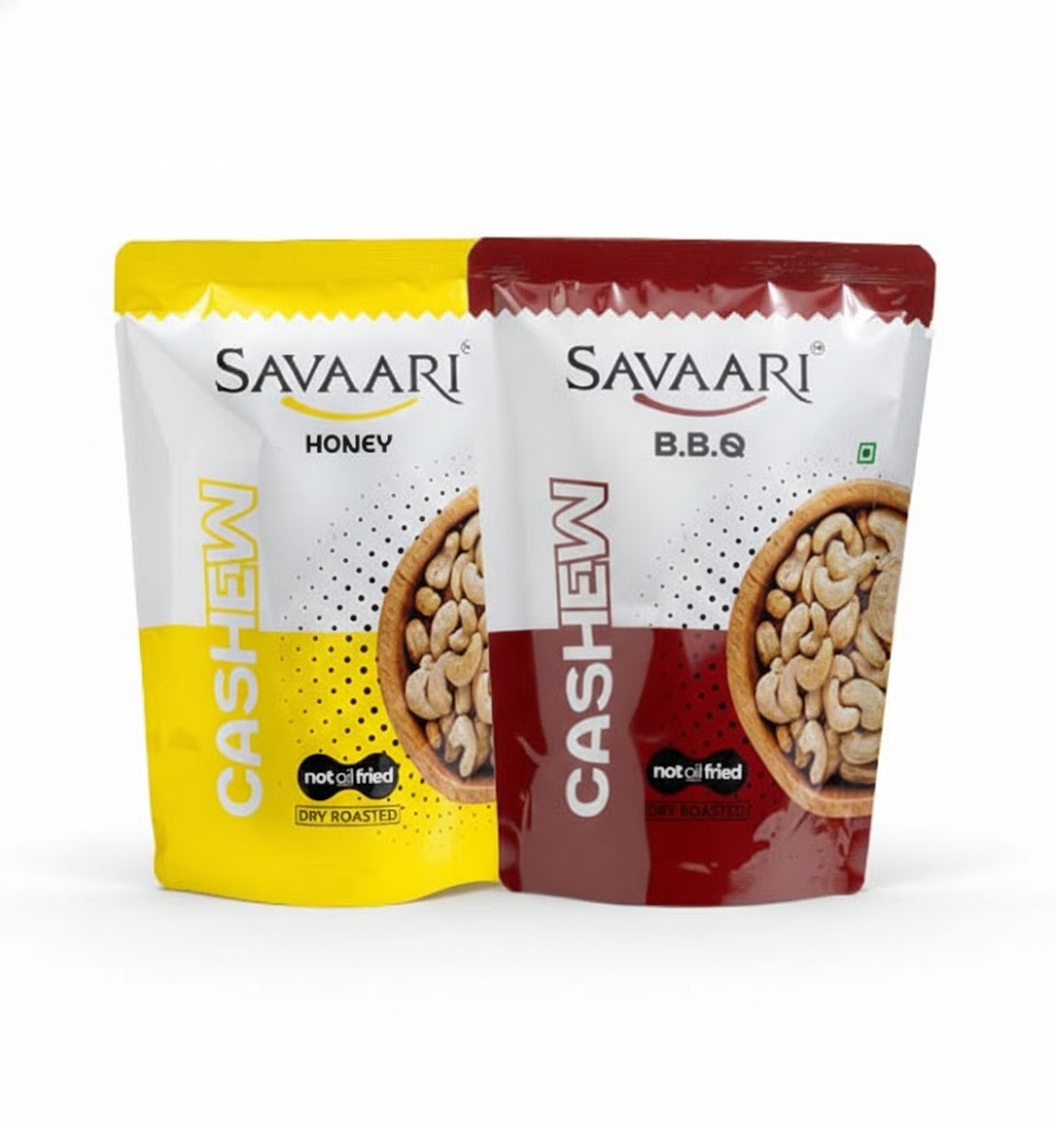 BBQ 50G & Honey 50G Cashews Combo