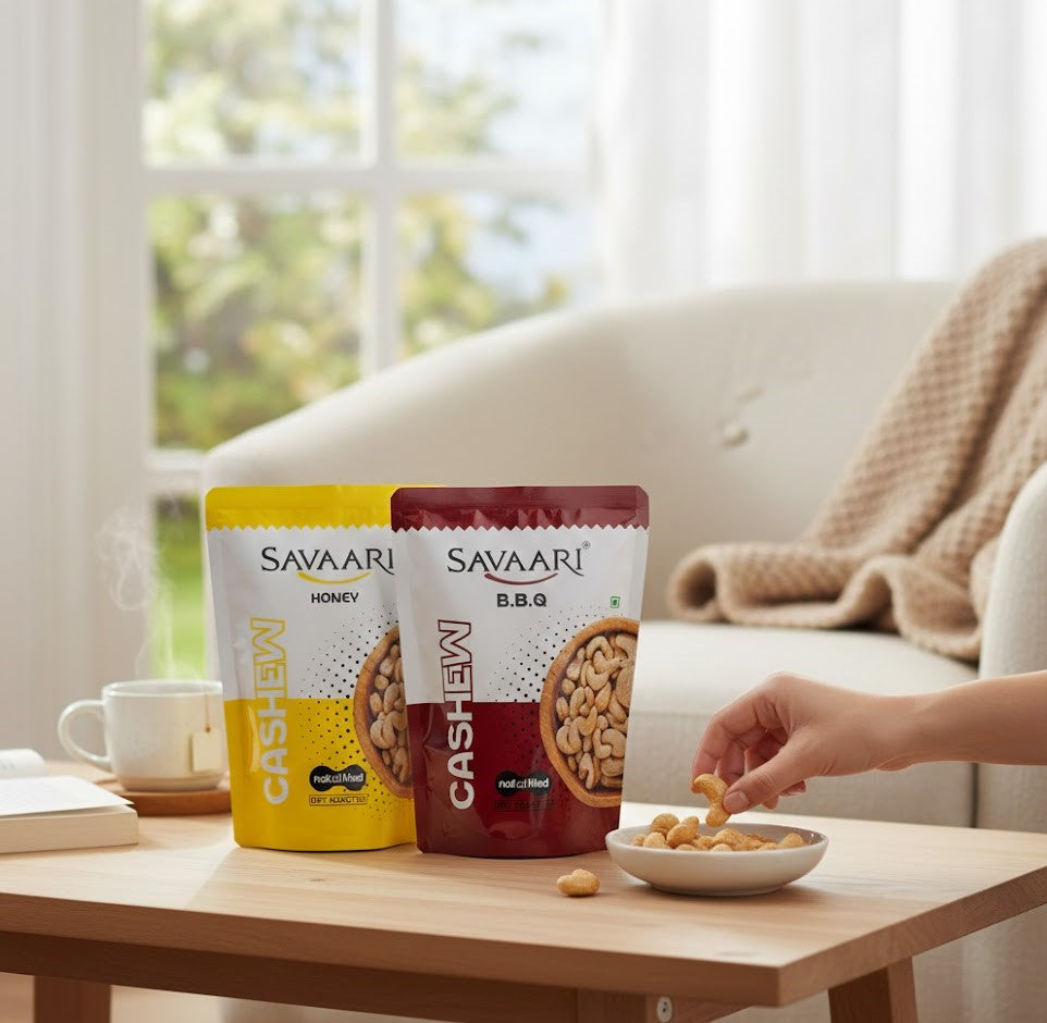 BBQ 50G & Honey 50G Cashews Combo