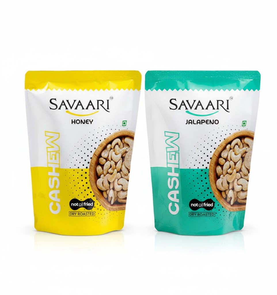 Honey 50G & Jalapeno 50G Cashews Combo