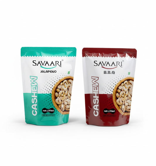 BBQ 50G & Jalapeno 50G Cashews Combo