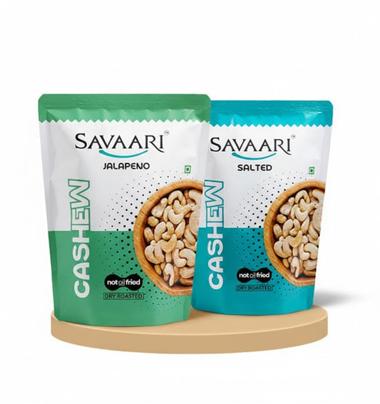Salted 50G & Jalapeno 50G Cashews Combo