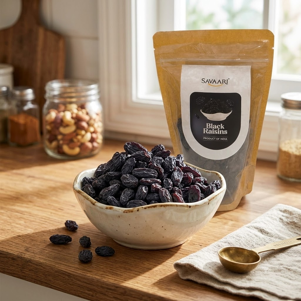 Black Raisins 150G & Seedless Black Raisins 150G Combo