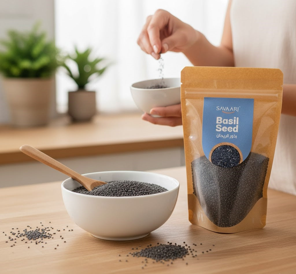 Chia 150G & Basil 150G Seeds Combo