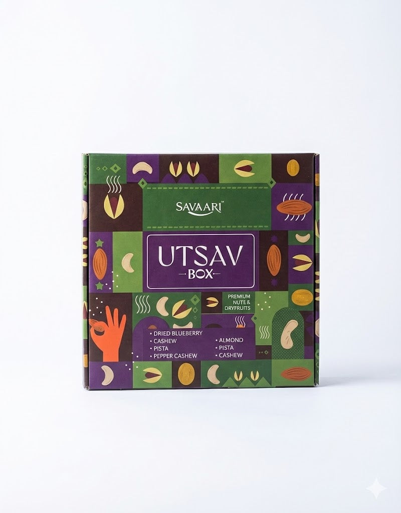 UTSAV Celebration Box - Premium Assorted Nuts & Dry Fruits 950G