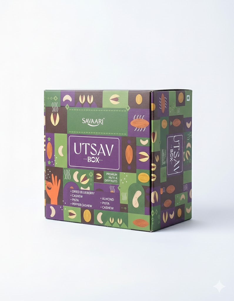 UTSAV Celebration Box - Premium Assorted Nuts & Dry Fruits 950G