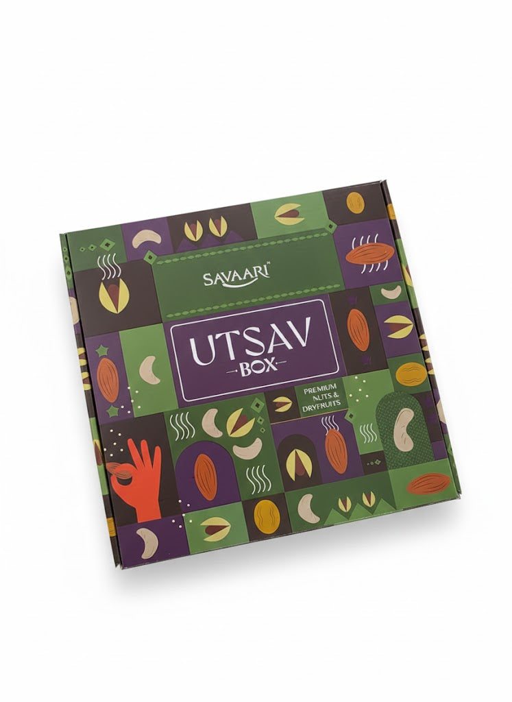 UTSAV Celebration Box - Premium Assorted Nuts & Dry Fruits 950G