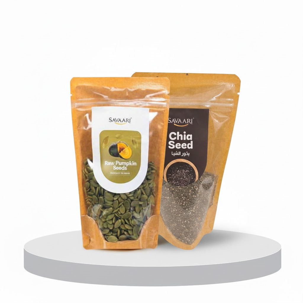 Chia 150G & Roasted Pumpkin 150G Seeds Combo