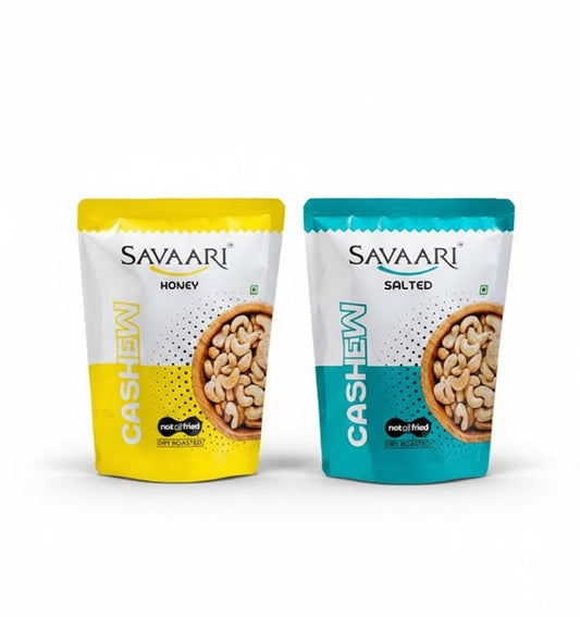 Salted 50G & Honey 50G Cashews Combo