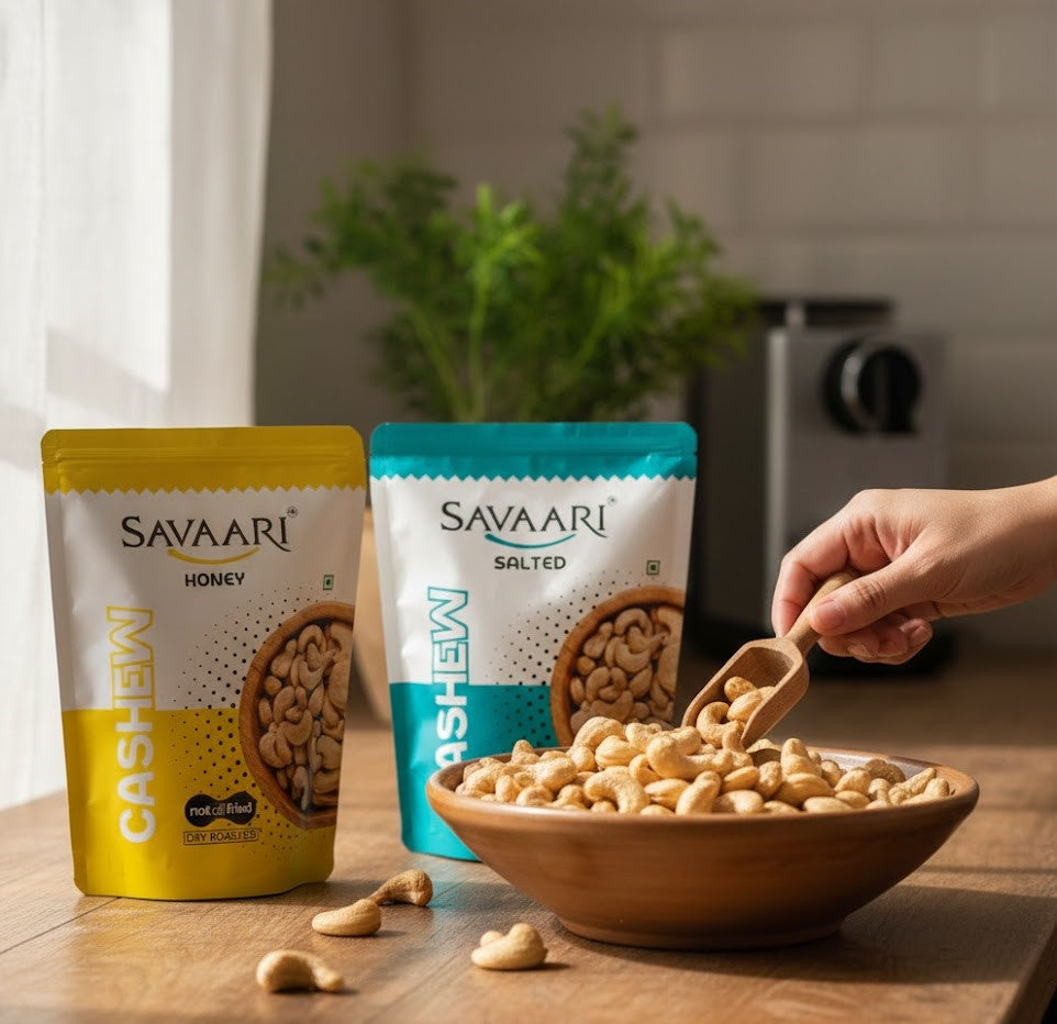 Salted 50G & Honey 50G Cashews Combo