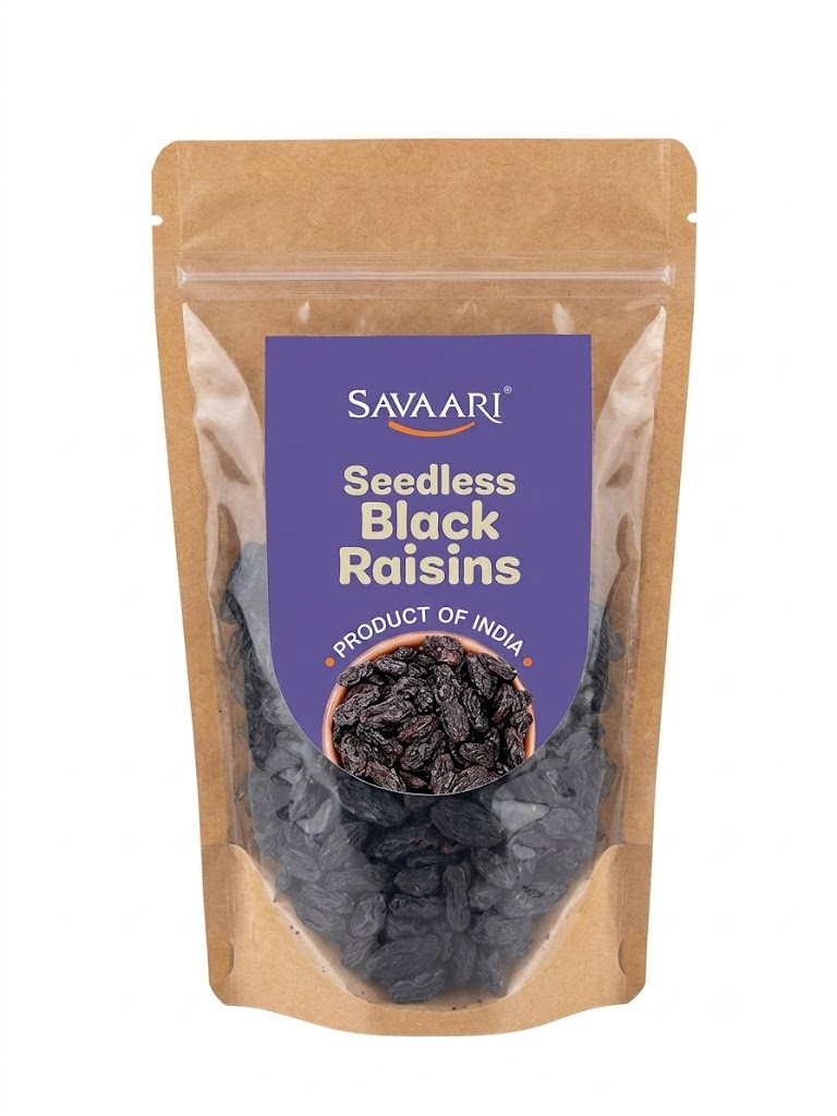 Black Raisins 150G & Seedless Black Raisins 150G Combo
