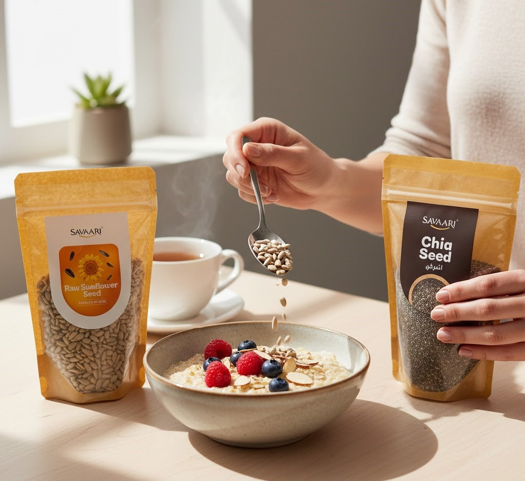 Chia 150G & Roasted Sunflower 150G Seeds Combo