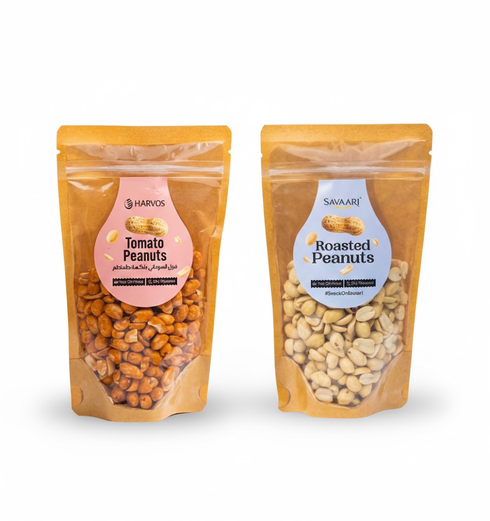 Roasted 150G & Tomato 150G Peanuts Combo