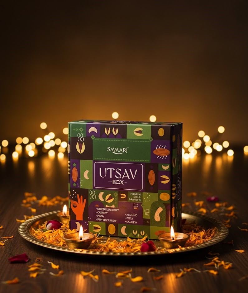UTSAV Celebration Box - Premium Assorted Nuts & Dry Fruits 950G